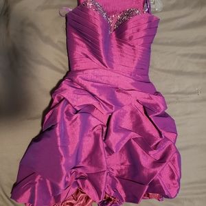 Strapless Purple dress